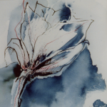 magnolia, aquarel en inkt, 30 x 40 cm